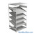 FIFO Shelving, 36" W x 48" D x 75" H, 6 Shelves, 6 (Adjustable) Shelves, Flat Top/Bottom Shelves, No Kit