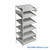 FIFO Shelving, 24" W x 42" D x 75" H, 6 Shelves, 6 (Adjustable) Shelves, Sloped Top/Bottom Shelves, No Kit