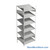 FIFO Shelving, 24" W x 36" D x 75" H, 6 Shelves, 6 (Adjustable) Shelves, Sloped Top/Bottom Shelves, Includes Kit