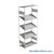 FIFO Shelving, 18" W x 36" D x 75" H, 6 Shelves, 5 (Adjustable) Shelves, Flat Top/Bottom Shelves, No Kit