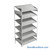 FIFO Shelving, 24" W x 48" D x 75" H, 6 Shelves, 6 (Adjustable) Shelves, Sloped Top/Bottom Shelves, Includes Kit