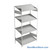 FIFO Shelving, 24" W x 48" D x 87" H, 6 Shelves, 4 (Adjustable) Shelves, Sloped Top/Bottom Shelves, No Kit