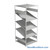 FIFO Shelving, 36" W x 36" D x 87" H, 6 Shelves, 5 (Adjustable) Shelves, Flat Top/Bottom Shelves, No Kit