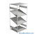 FIFO Shelving, 36" W x 42" D x 75" H, 6 Shelves, 4 (Adjustable) Shelves, Flat Top/Bottom Shelves, No Kit