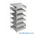 FIFO Shelving, 30" W x 42" D x 75" H, 6 Shelves, 6 (Adjustable) Shelves, Sloped Top/Bottom Shelves, No Kit