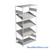 FIFO Shelving, 24" W x 42" D x 75" H, 6 Shelves, 5 (Adjustable) Shelves, Flat Top/Bottom Shelves, No Kit