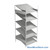 FIFO Shelving, 36" W x 36" D x 75" H, 6 Shelves, 5 (Adjustable) Shelves, Sloped Top/Bottom Shelves, No Kit