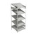FIFO Shelving, 24" W x 42" D x 75" H, 6 Shelves, 5 (Adjustable) Shelves, Sloped Top/Bottom Shelves, No Kit