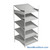 FIFO Shelving, 36" W x 42" D x 75" H, 6 Shelves, 5 (Adjustable) Shelves, Sloped Top/Bottom Shelves, No Kit