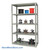 Heavy Duty Steel Shelving, 48" W x 24" D x 84" H, 5 Shelves