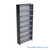Industrial Shelving Units, 48" W x 12" D x 87" H, Starter, Closed Back & Sides, Medium-Duty, 8 Adjustable Shelfs
