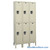 Personal Locker, 45" W x 24" D x 78" H, 3 Columns, 15" Column Width, 2 Tiers, Combination Lock, Assembled