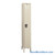 Personal Locker, 12" W x 15" D x 78" H, 1 Column, 12" Column Width, 1 Tier, Key Lock, Unassembled