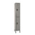 Personal Locker, 36" W x 12" D x 66" H, 3 Columns, 12" Column Width, 1 Tier, Key Lock, Assembled