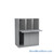 Mail Sorter Cabinet, 42.5" W x 17" D x 48" H, Oversize Slot Size, Sliding Door Enclosed Bottom Storage, 13.75" Pull-Out Shelf