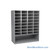 Mail Sorter Cabinet, 48.25" W x 13" D x 60" H, Letter Slot Size, Open Bottom Storage