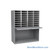 Mail Sorter Cabinet, 56.25" W x 17" D x 76" H, Oversize Slot Size, Open Bottom Storage, 13.75" Pull-Out Shelf