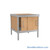 Mail Console, 30" W x 25" D x 36" H, Sliding Doors, Includes Casters, 21.875" Cabinet Height