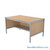 Mail Desk, 36" W x 48" D x 30" H, Half Shelf Desk, 21.875" Modesty Panel Height