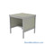Mail Desk, 30" W x 30" D x 42" H, Half Shelf Desk, 33.563" Modesty Panel Height