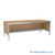 Mail Desk, 30" W x 84" D x 42" H, Half Shelf Desk, 33.563" Modesty Panel Height