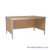 Mail Desk, 25" W x 42" D x 36" H, Open Bottom Desk, 27.875" Modesty Panel Height