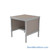 Mail Desk, 25" W x 30" D x 30" H, Half Shelf Desk, 21.875" Modesty Panel Height, Includes Adjustable Height