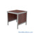 Mail Desk, 30" W x 25" D x 42" H, Open Bottom Desk, 33.563" Modesty Panel Height