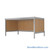 Mail Desk, 36" W x 48" D x 30" H, Open Bottom Desk, 15.875" Modesty Panel Height