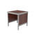 Mail Desk, 25" W x 25" D x 30" H, Open Bottom Desk, 21.875" Modesty Panel Height