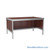 Mail Desk, 25" W x 70" D x 42" H, Half Shelf Desk, 27.875" Modesty Panel Height