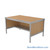 Mail Desk, 30" W x 60" D x 42" H, Half Shelf Desk, 33.563" Modesty Panel Height