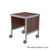 Mail Desk, 25" W x 36" D x 36" H, Open Bottom Desk, Includes Casters, 21.875" Modesty Panel Height