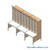 Mailroom Furniture, 108" W x 36" D x 84" H, 9" Wide - Option 4 Mailroom Layout