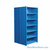 Industrial Shelving, 42" W x 24" D x 75" H, Closed Back-to-Back Shelving, 14 Shelves