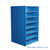 Industrial Shelving, 48" W x 48" D x 87" H, Closed Back-to-Back Shelving, 16 Shelves