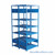 Industrial Shelving, 48" W x 24" D x 99" H, Open Back-to-Back Shelving, 14 Shelves