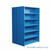 Industrial Shelving, 48" W x 42" D x 75" H, Closed Back-to-Back Shelving, 14 Shelves