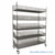 Wire Basket Shelving on Wheels 24''W x 60''D - WRC74-BSK2460C-5