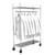 Rolling Garment Rack, 48" Wide, 2 Wire/1 Solid Shelves