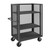 Wire Mesh Cart, 36.5" W x 24.5" D, 1 Shelf