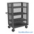 Wire Mesh Cart, 36.5" W x 24.5" D, 3 Shelves
