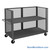 Wire Mesh Cart, 72.5" W x 36.5" D, 1 Shelf