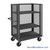 Wire Mesh Cart, 60.5" W x 30.5" D, 1 Shelf
