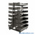 Cart with Removable Trays, 40" Deep, 14 Trays, 3" Closed Tray Fronts
