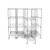 Pull Out Stainless Steel Wire Shelving, 123" W x 48" D x 79" H, 6 Pull-Out Units, 18" Shelf Depth