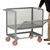Industrial Storage Carts, 48" W x 30" D x 40" H, Four Sided With Drop Down Gate, Mesh Sides