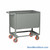 Industrial Storage Carts, 36" W x 24" D x 40" H, Four Sided With Drop Down Gate, Solid Steel Sides
