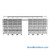 Top Track Shelving, 240" W x 60" D x 86" H, 60"W x 24"D Shelf Dimensions, 5 Adjustable Shelfs