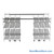 Top Track Shelving, 156" W x 60" D x 86" H, 60"W x 18"D Shelf Dimensions, 4 Adjustable Shelfs